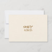 Poppy Reverie QR Code RSVP Card Karte (Rückseite)