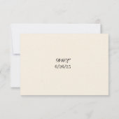 Poppy Reverie RSVP Card Karte (Rückseite)