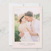 POPPY Rustic Watercolor Wildblume Foto Hochzeit Einladung (Rückseite)