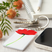 POPPY Schöner Personalisierter zweiseitiger Schlüs Schlüsselanhänger (Vorderseite rechts)