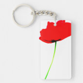 POPPY Schöner Personalisierter zweiseitiger Schlüs Schlüsselanhänger (Vorderseite)