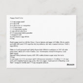 Poppy Seed Torte Recipe Postkarte (Rückseite)