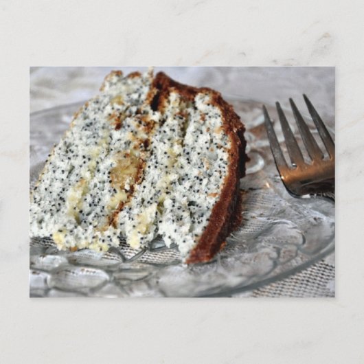 Poppy Seed Torte Recipe Postkarte (Vorderseite)