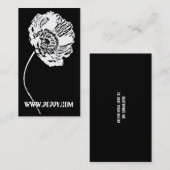 Poppy Simplicity Visitenkarte (Vorne/Hinten)