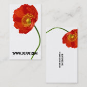 Poppy Simplicity Visitenkarte (Vorne/Hinten)