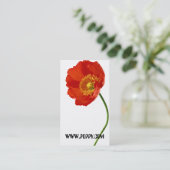 Poppy Simplicity Visitenkarte (Stehend Vorderseite)