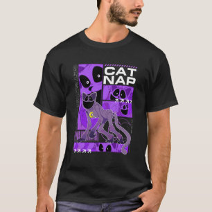 Poppy Spielzeit Katze Nap Erholung Mehrere Posen T-Shirt
