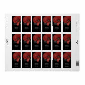 Poppy Spread Love Not Germs Hand Sanitizer Adressaufkleber (Vorne)