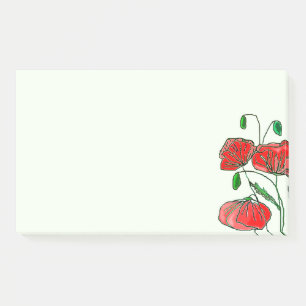 Poppy Spring Post-it Klebezettel