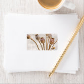 Poppy Straw Pods Adressaufkleber (Insitu)
