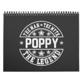 Poppy The Man The Myth The Legend Father's Day Kalender (Titelbild)