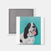 Poppy the Springer Magnet (Vorderseite/Rückseite)