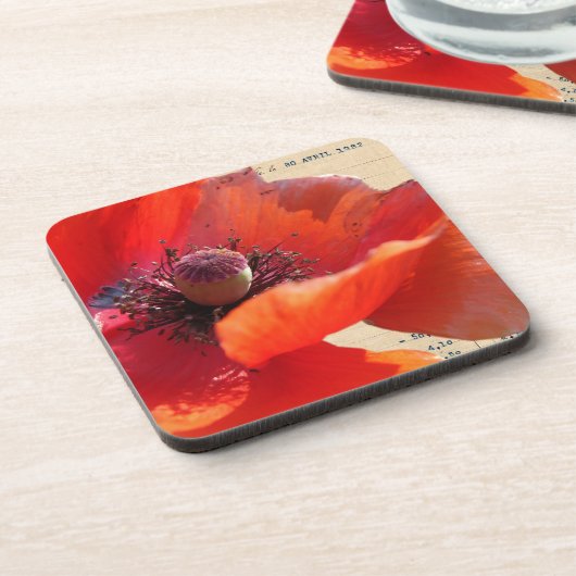 Poppy und Ephemera Digitale Kunst Untersetzer (Linke Seite)