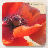 Poppy und Ephemera Digitale Kunst Untersetzer (Vorderseite)