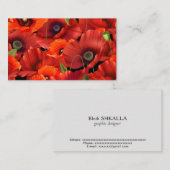 Poppy Visitenkarte (Vorne/Hinten)