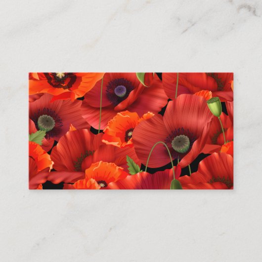 Poppy Visitenkarte (Vorderseite)