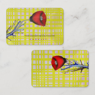 Poppy-Visitenkarten Visitenkarte