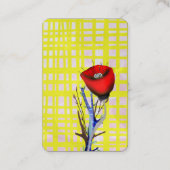 Poppy-Visitenkarten Visitenkarte (Rückseite)