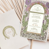 Poppy Wedding Einladungen Jugendstil von Mucha