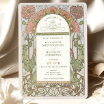 Poppy Wedding Einladungen Jugendstil von Mucha<br><div class="desc">Art Nouveau Vintage Hochzeit Einladungen von Alphonse Mucha in einem floralen, romantischen und whimsical Design. Viktorianische Schnörkel ergänzen klassische Deko-Schriftart. Bitte geben Sie Ihre persönlichen Informationen ein, und Sie sind fertig. Wenn Sie das Design weiter ändern möchten, klicken Sie einfach auf den blauen Button "Anpassen". Vielen Dank, dass Sie mein...</div>