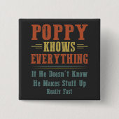 Poppy weiß alles button (Vorderseite)