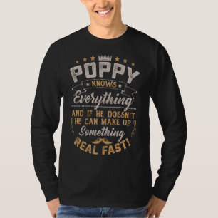 Poppy weiß alles Männer Vintag Opa T-Shirt
