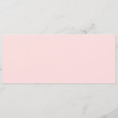 Poppy-Wildblumen-Monogramm-Pink-Hochzeit Menükarte (Rückseite)