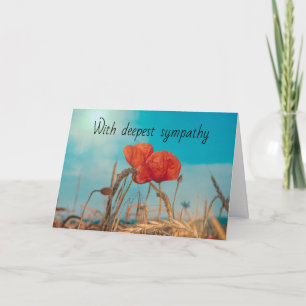 Poppy   -  With deepest sympathy Card Karte