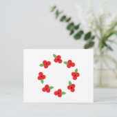 Poppy Wreath Postkarte (Stehend Vorderseite)
