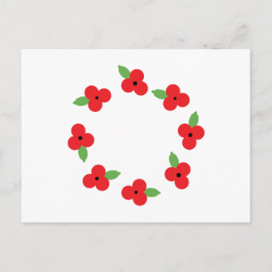 Poppy Wreath Postkarte