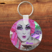 Poppycock Kisses Schlüsselanhänger (Vorderseite)