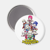 Poppycock Party Magnet (Vorderseite/Rückseite)