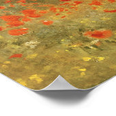 Poppyfield at Argenteuil, Monet Poster (Ecke)