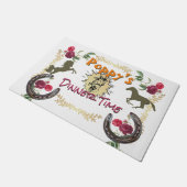 Poppys Abendessen mit Pferdefutter Fußmatte (Schrägansicht)