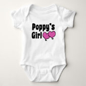 Poppy's Girl Baby Strampler (Vorderseite)