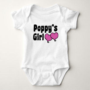 Poppy's Girl Baby Strampler