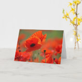 Poppys. Karte (Gelbe Blume)