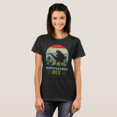 Poppysaurus Fathers Day Rex Daddy Saurus T-Shirt (Vorne ganz)