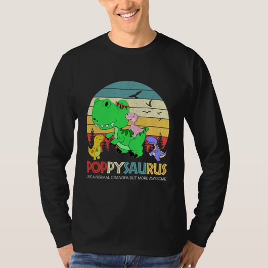 Poppysaurus wie ein normaler Opa, aber mehr T-Shirt (Vorderseite)