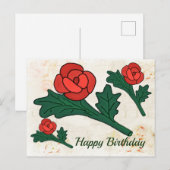 Poprose Postkarte (Vorne/Hinten)