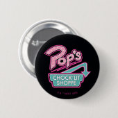 Pops Chock'Lit Shoppe Pink-Logo Button (Vorne & Hinten)