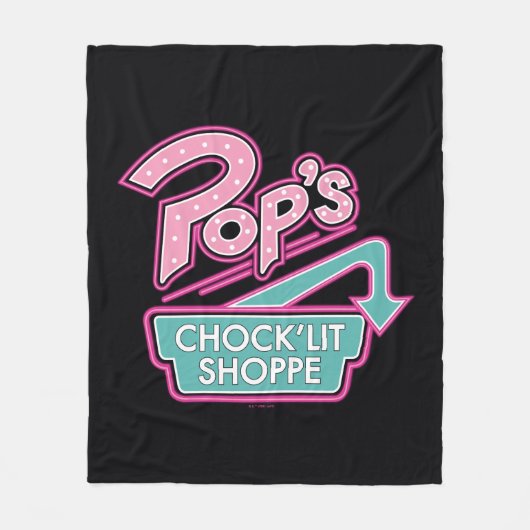Pops Chock'Lit Shoppe Pink-Logo Fleecedecke (Vorderseite)