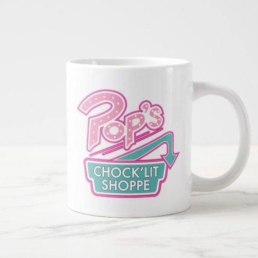 Pops Chock'Lit Shoppe Pink-Logo Jumbo-Tasse (Rechts)