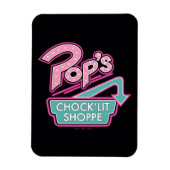 Pops Chock'Lit Shoppe Pink-Logo Magnet (Vertikal)
