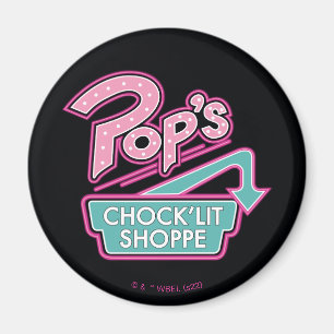 Pops Chock'Lit Shoppe Pink-Logo Magnet