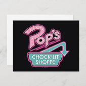 Pops Chock'Lit Shoppe Pink-Logo Mitteilungskarte (Vorne/Hinten)