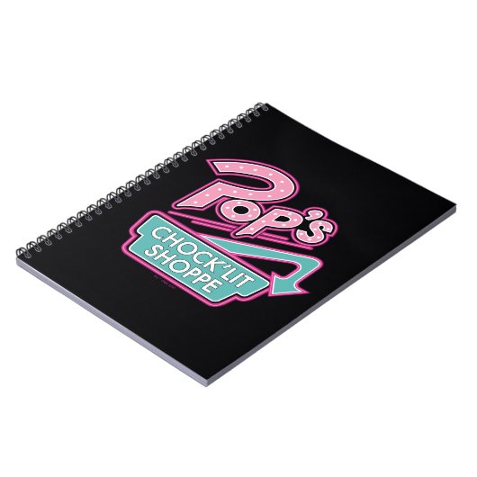 Pops Chock'Lit Shoppe Pink-Logo Notizblock (Linke Seite)