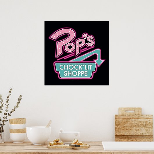 Pops Chock'Lit Shoppe Pink-Logo Poster (Küche)