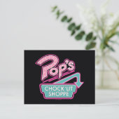 Pops Chock'Lit Shoppe Pink-Logo Postkarte (Stehend Vorderseite)