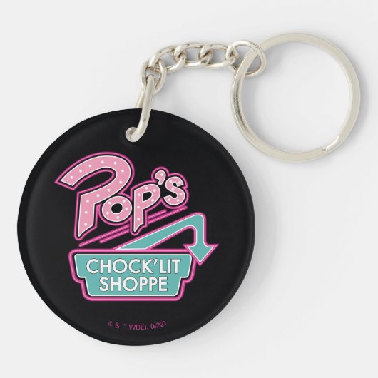Pops Chock'Lit Shoppe Pink-Logo Schlüsselanhänger (Rückseite)